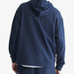 Calvin Klein Men's Relaxed Fit Standard Logo Terry Hoodie Blue Size X-Large