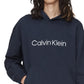 Calvin Klein Men's Relaxed Fit Standard Logo Terry Hoodie Blue Size XX-Large