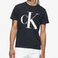 Calvin Klein Men's Monogram Logo Graphic T Shirt Black Size XX-Large