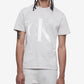 Calvin Klein Men's Monogram Logo Graphic T-Shirt Gray Size XXL
