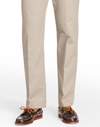 Izod Men's American Straight-Fit Flat Front Chino Pants Brown Size 34X32
