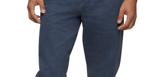 Calvin Klein Men's Straight Fit Stretch Chino Pants Blue Size 36X30