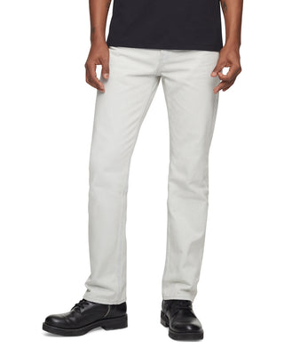 Calvin Klein Men's Straight Fit Stretch Jeans White Size 34X32