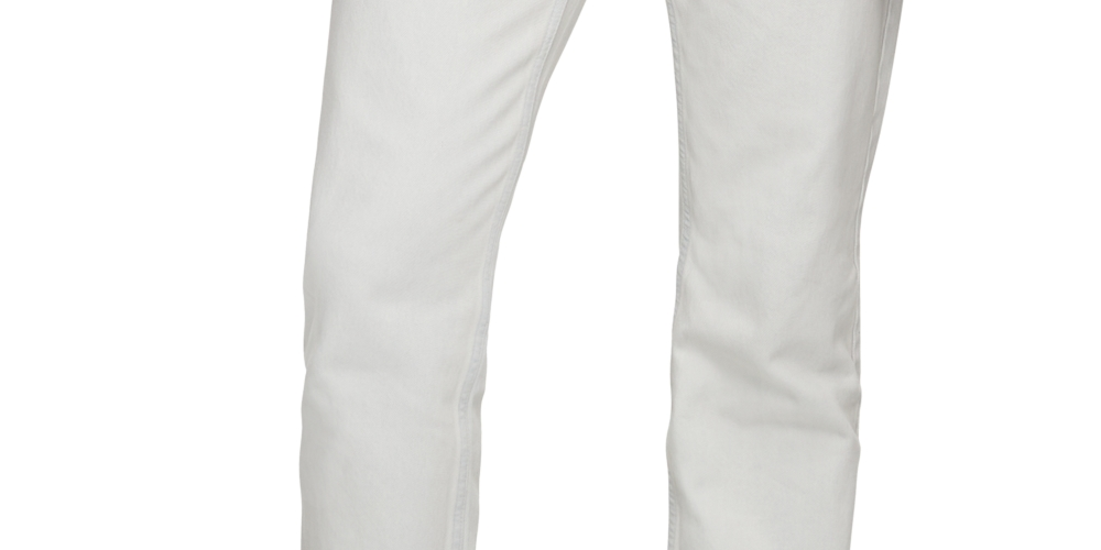 Calvin Klein Men's Straight Fit Stretch Jeans White Size 34X32