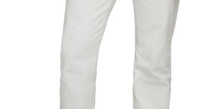 Calvin Klein Men's Straight Fit Stretch Jeans White Size 34X32