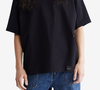 Calvin Klein Men's Standards Compact Cotton T-Shirt Black Size Medium