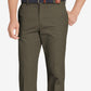 Izod Men's American Straight-Fit Flat Front Chino Pants Green Size 34X32