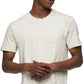 Calvin Klein Men's Regular Fit Short Sleeve Striped Crewneck T-Shirt White Size Small