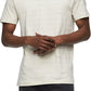 Calvin Klein Men's Regular Fit Short Sleeve Striped Crewneck T-Shirt White Size Small