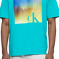 Calvin Klein Men's Relaxed Fit Pride Graphic Crewneck T-Shirt Blue Size XL