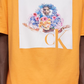 Calvin Klein Men's Relaxed Fit Pride Graphic Crewneck T-Shirt Orange