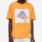 Calvin Klein Men's Relaxed Fit Pride Graphic Crewneck T-Shirt Orange