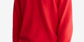 Calvin Klein Men's Regular Fit Merino Wool Crewneck Sweater Red Size XX-Large