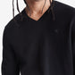 Calvin Klein Men's Regular Fit Merino Wool V Neck Sweater Black Size Small