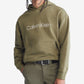 Calvin Klein Men's Relaxed Fit Standard Logo Terry Hoodie Brown Size Medium