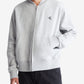 Calvin Klein Men's Relaxed Fit Archive Logo Fleece Bomber Jacket Gray Size Large
