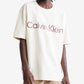 Calvin Klein Men's Relaxed Fit Stencil Logo T-Shirt Red Size XX-Large