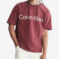 Calvin Klein Men's Relaxed Fit Stencil Logo T-Shirt Red Size XX-Large