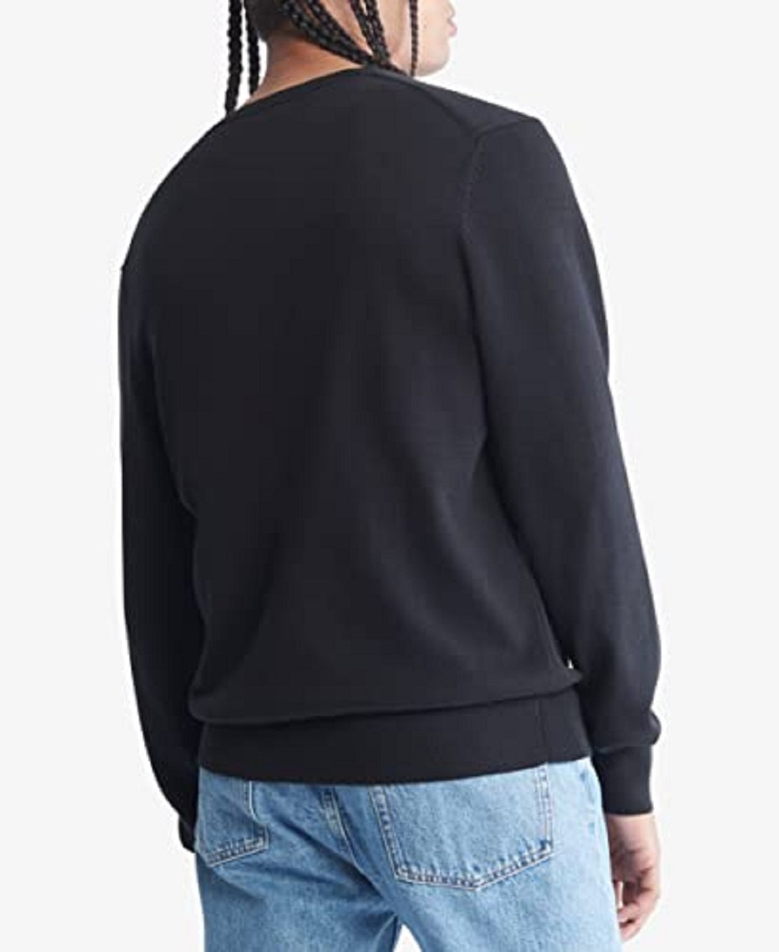 Calvin Klein Men's Supima Cotton Crewneck Sweater Black Size Medium
