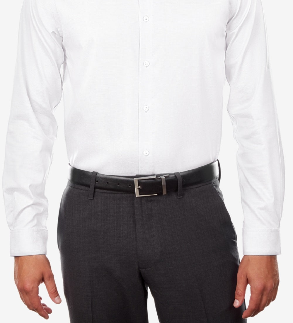 Michael Kors Men's Stretch Non Iron Performance Regular Fit Airsoft Dress Shirt White Size 15X32X33