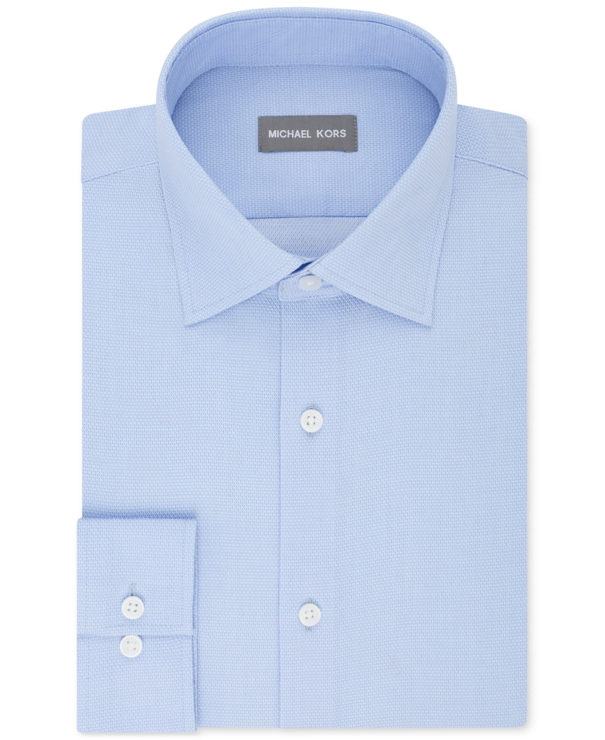 Michael Kors Men's Regular Fit Airsoft Non Iron Dress Shirt Blue Size 16.5X32X33
