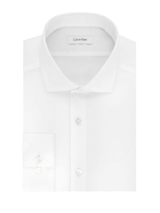 Calvin Klein Men's Slim Fit Non Iron Stretch Dress Shirt White Size 16X32X33