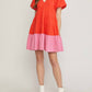 Entro - Color Block Mini Dress