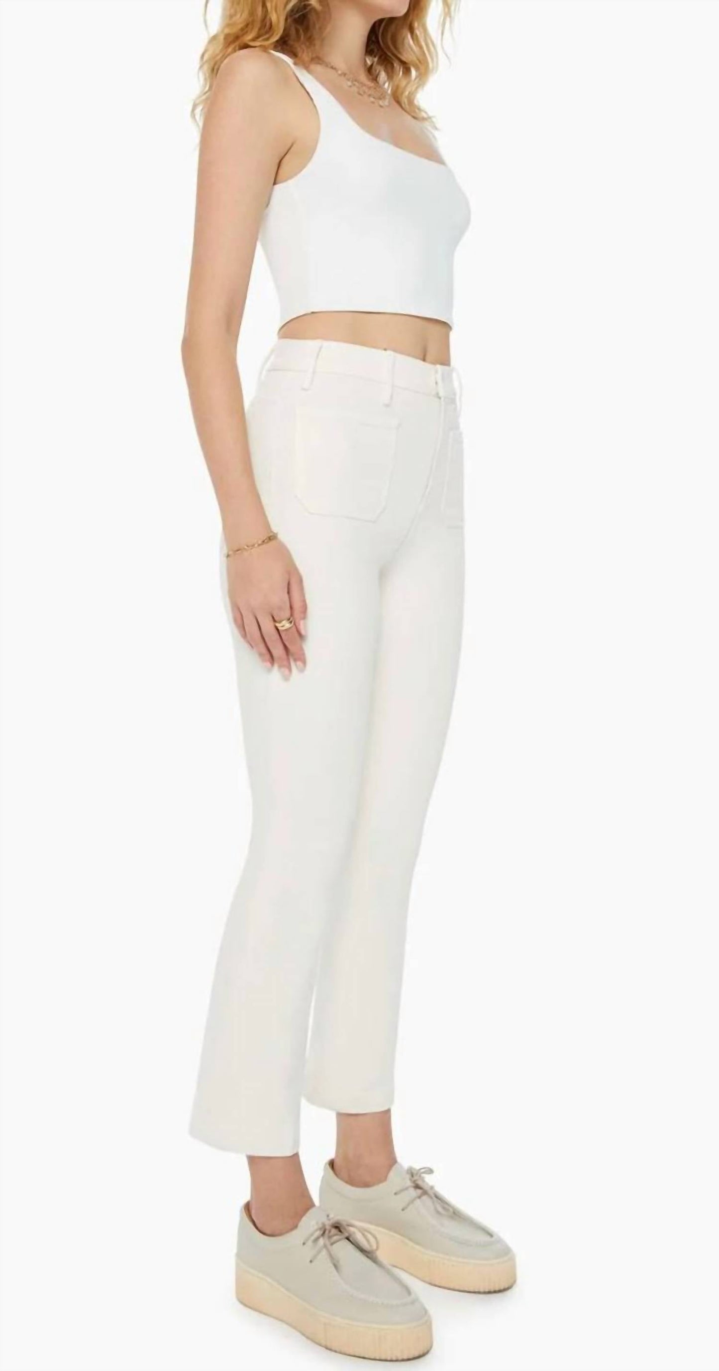 Mother - The Hustler Patch Pocket Flood Jeans