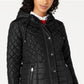 Sebby Junior's Hooded Quilted Coat Black Size X-Small