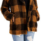 Sebby Junior's Plaid Fleece Teddy Coat Brown Size X-Large