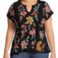 Johnny Was - Andrean Paneled Knit Tee - Plus