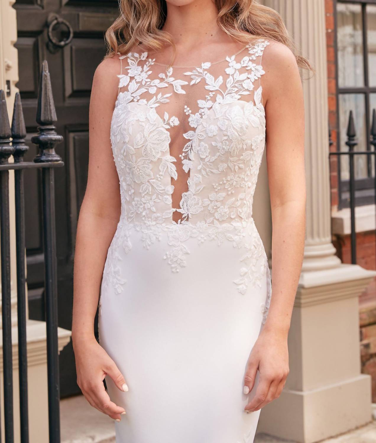 Adore - Stretch Crepe Fit And Flare Wedding Dress