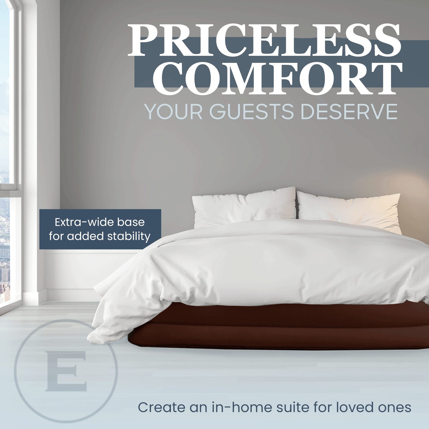 Double High Inflatable Bed for Home, Travel & Camping