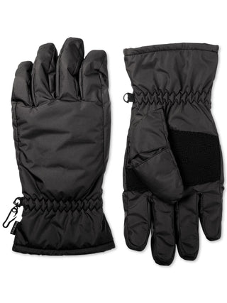 Isotoner Mens Cold Weather Waterproof Winter Gloves Black XL