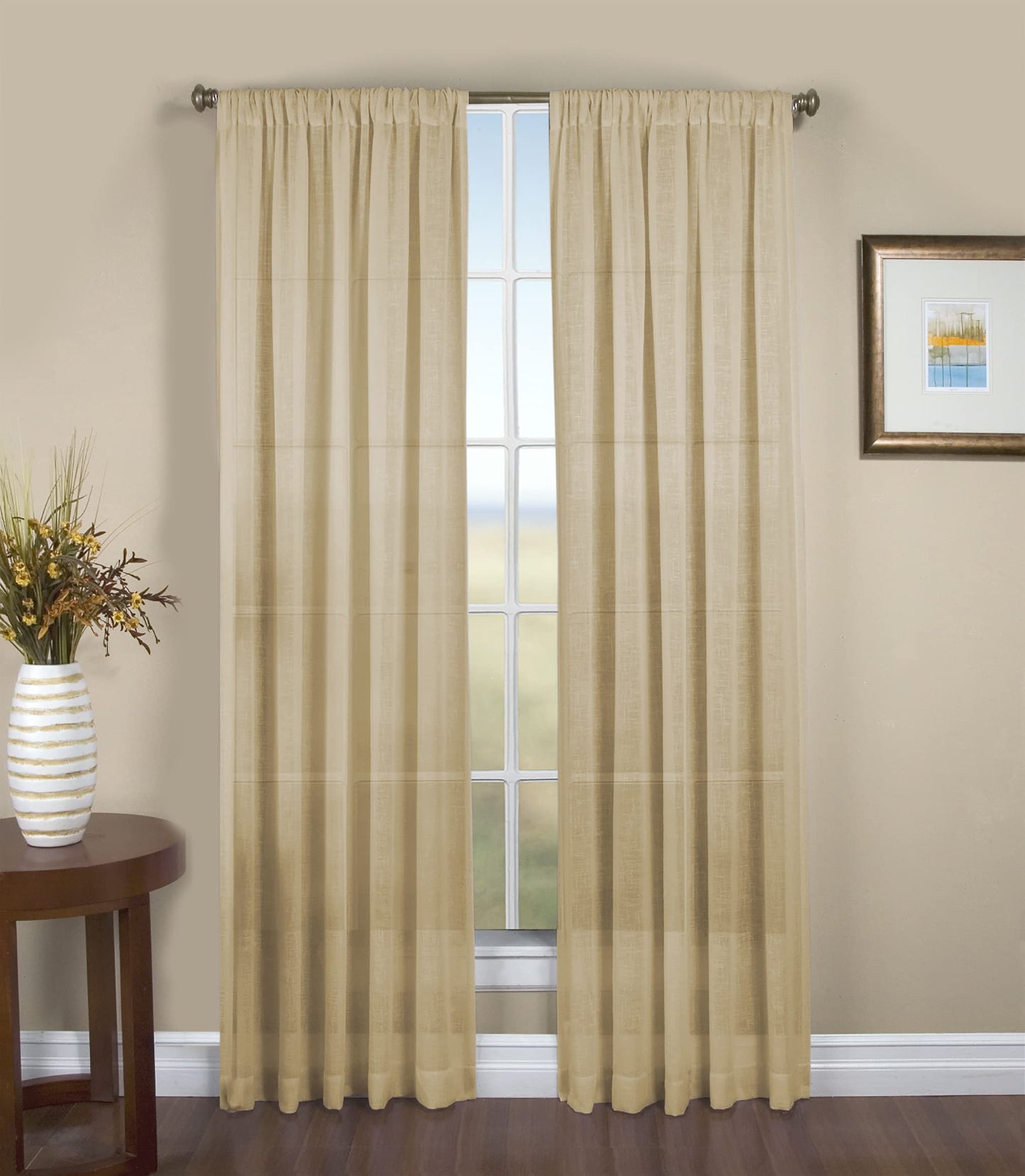 Ricardo Shannon Sheer Linen Panel - Natural