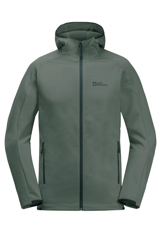 Jack Wolfskin Alpgrat Hooded Fleece Jacket - Hedge Green