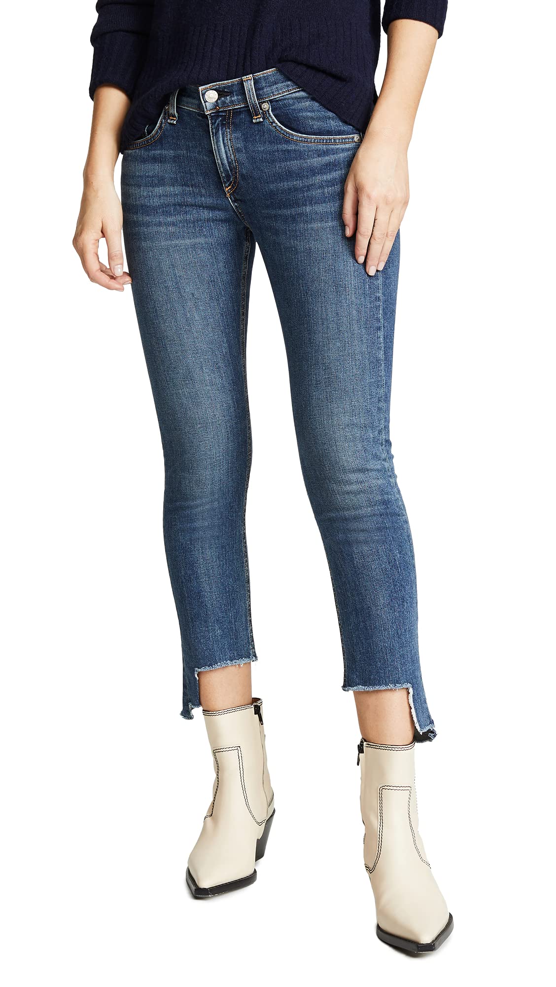 rag bone Womens Cate Ankle Skinny Jeans Carmen Blue Size 26