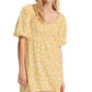 Billabong Juniors' Sea Side Printed Babydoll Dress Salt Crystal S