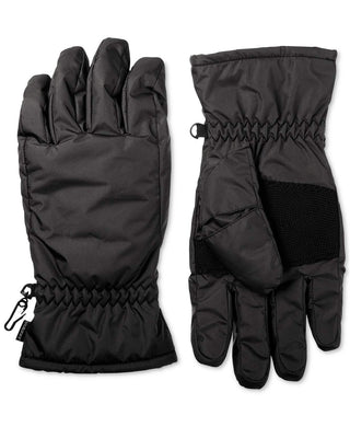 Isotoner Mens Cold Weather Waterproof Winter Gloves Black M