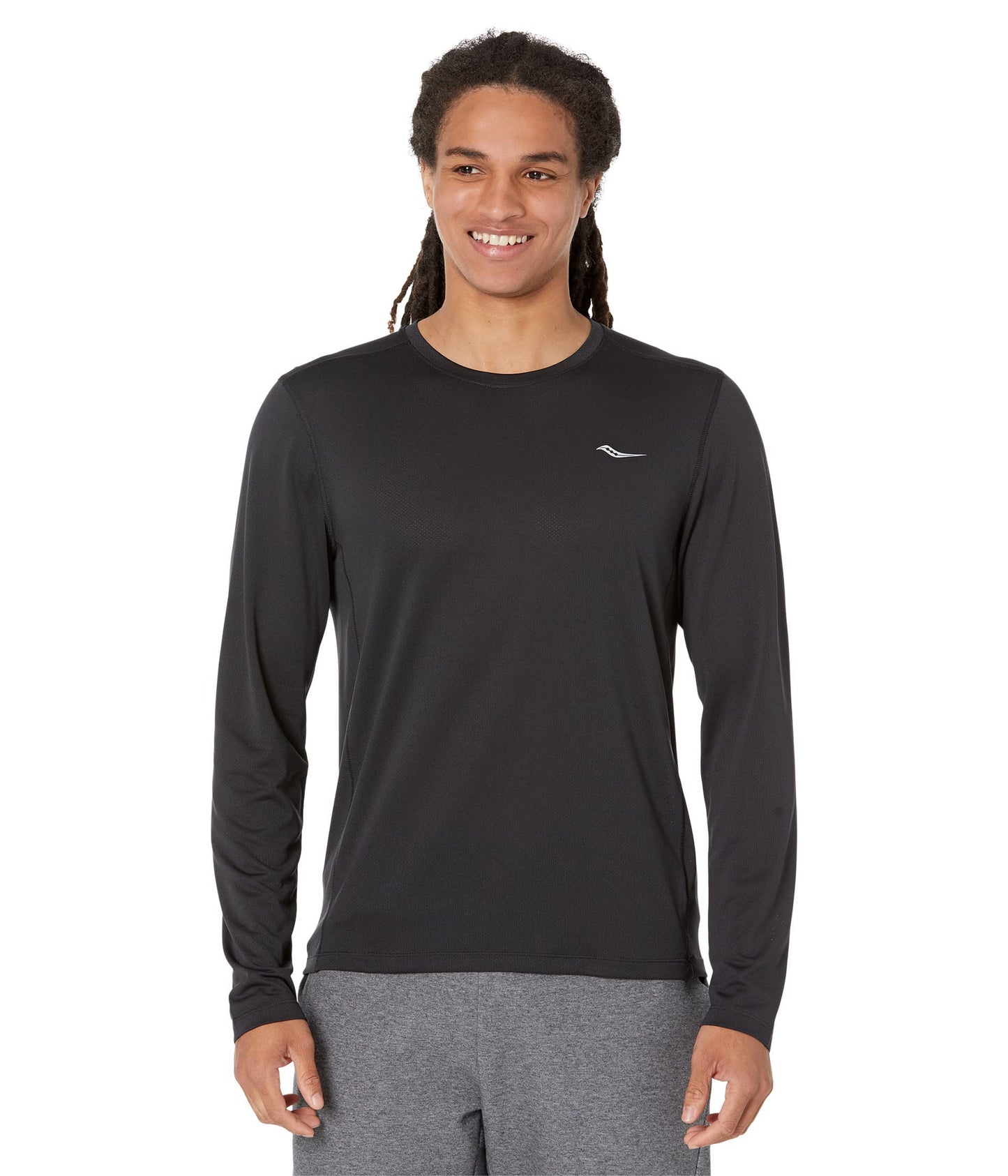 Saucony Stopwatch Long Sleeve Top - Black