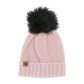 Girls Riverside Faux Fur Pom Hat - Dusty Rose