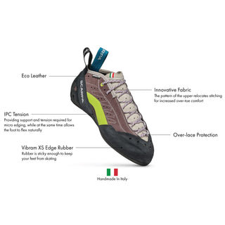 SCARPA Women's Maestro Mid Eco Lace Climbing Shoes - MalvaMilk