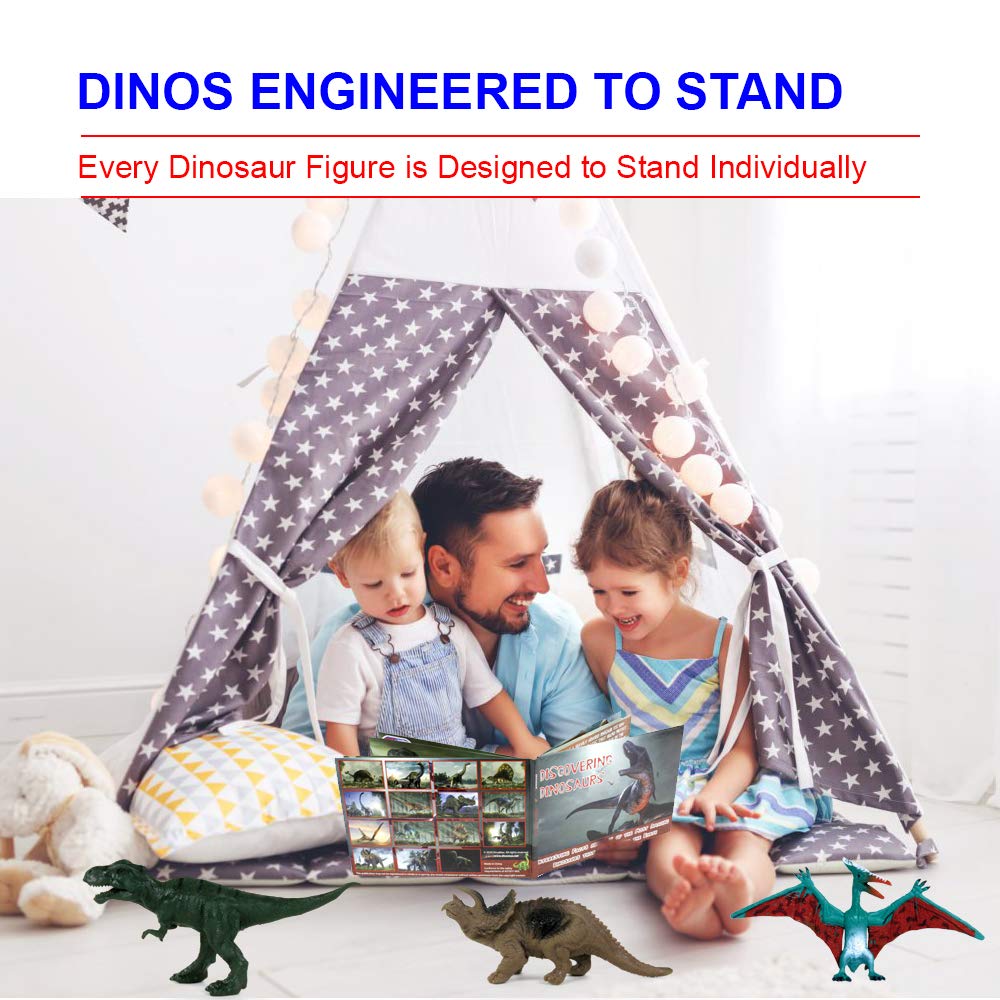 15 Dinosaur Figures & Book Set