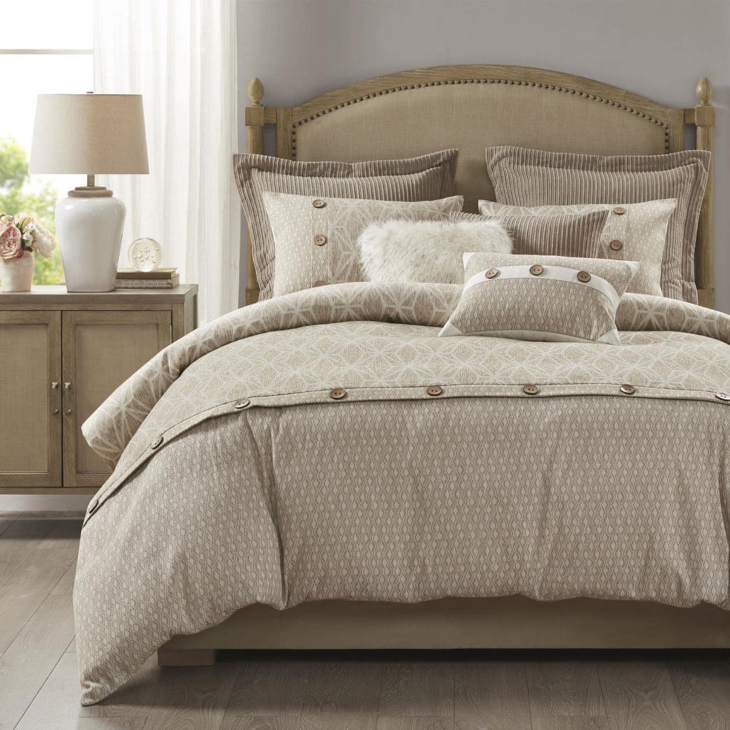 Madison Park Signature King Comforter Set  Taupe