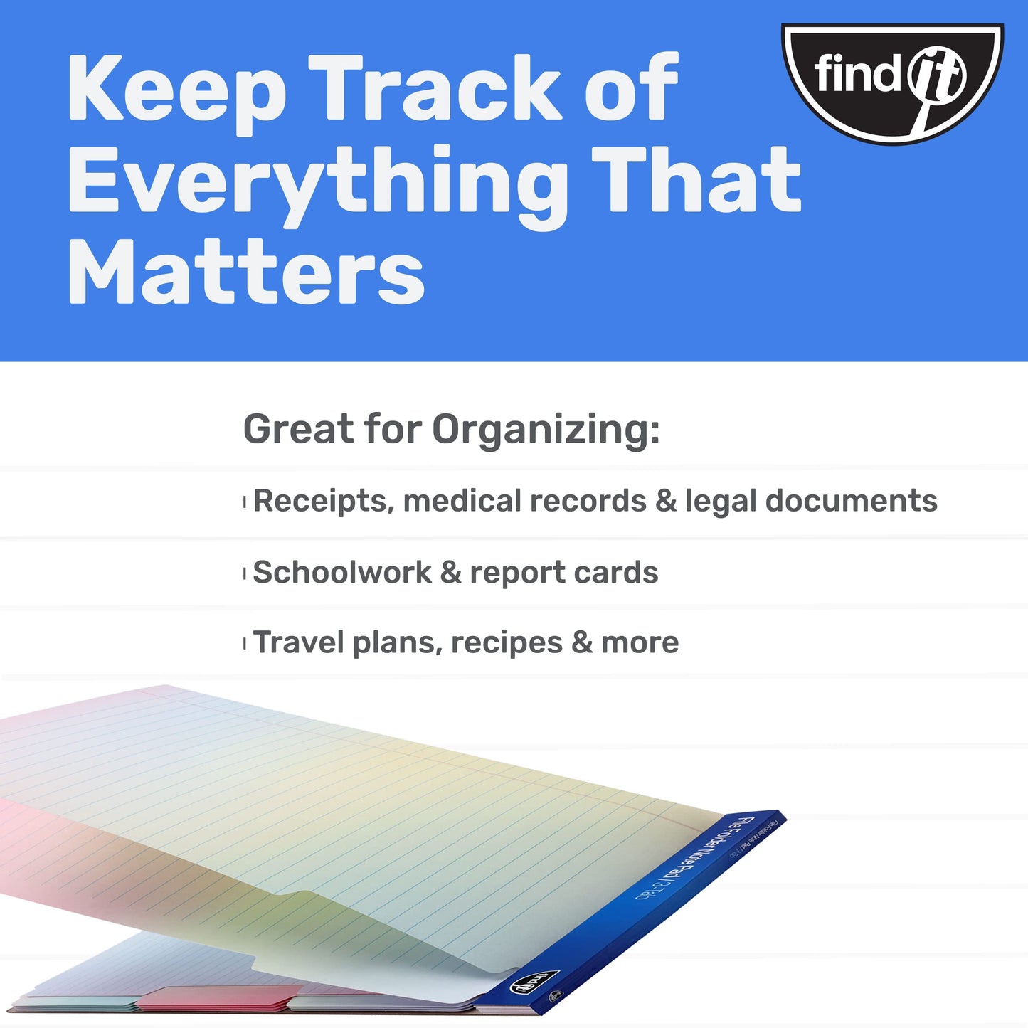 File Folder Notepad - Pack of 12