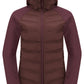 Jack Wolfskin Tasman Down Hybrid Hiking Jacket - Dark Maroon