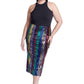 ELOQUII Women's Plus Size Rainbow Striped Sequin Midi Skirt - 16, Multi Color Stripe