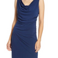 Sam Edelman Cowl Neck Cocktail Dress in Navy