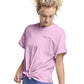 Champion Womens Tie-Front Tee, XS, Beloved Orchid