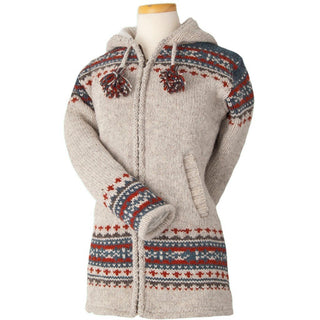 Laundromat Women's Edelweiss Wool Fleece-Lined Jacket - Chili